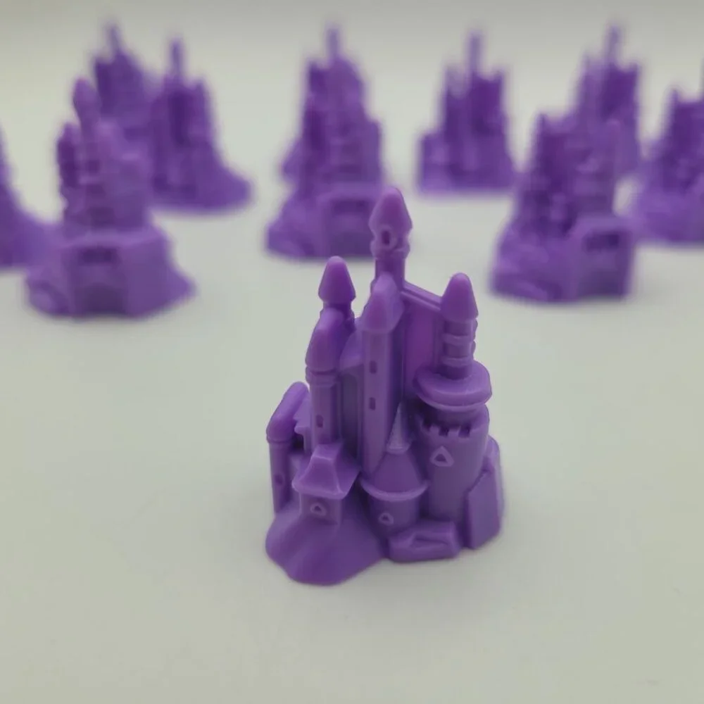 Disney Castle Monopoly Junior Princess Cupcake Topper Replacement‎ Pieces Tokens
